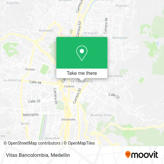 Vitas Bancolombia map