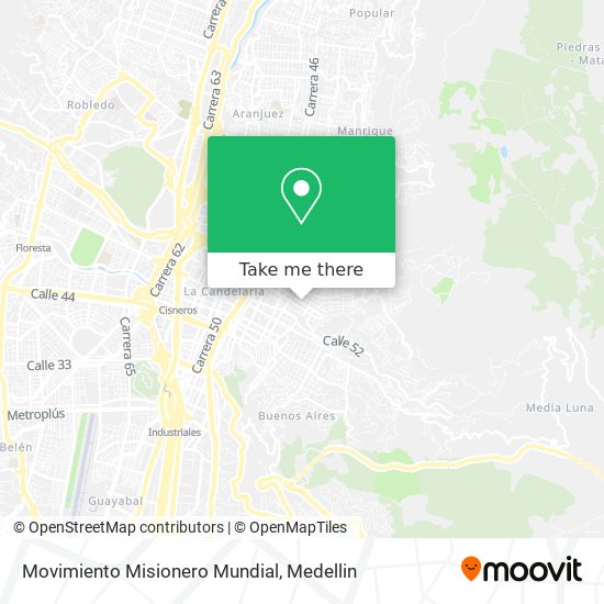 Movimiento Misionero Mundial map