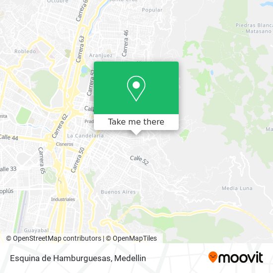 Mapa de Esquina de Hamburguesas