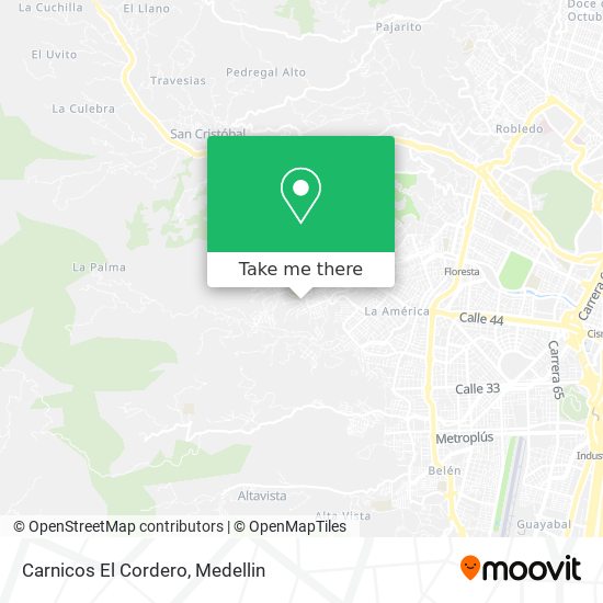 Mapa de Carnicos El Cordero