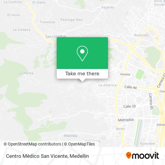 Centro Médico San Vicente map