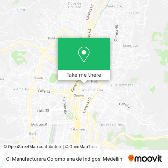 Ci Manufacturera Colombiana de Indigos map