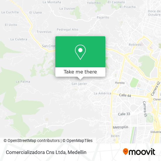 Comercializadora Cns Ltda map