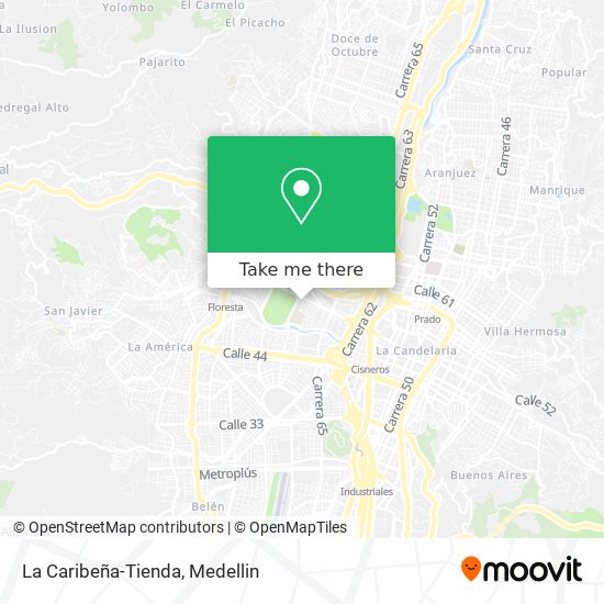 La Caribeña-Tienda map