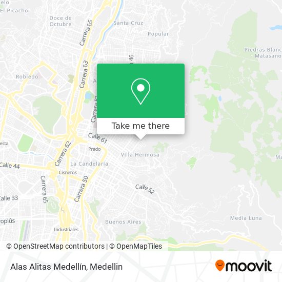 Mapa de Alas Alitas Medellín