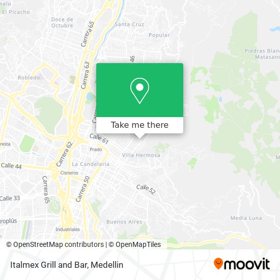 Mapa de Italmex Grill and Bar