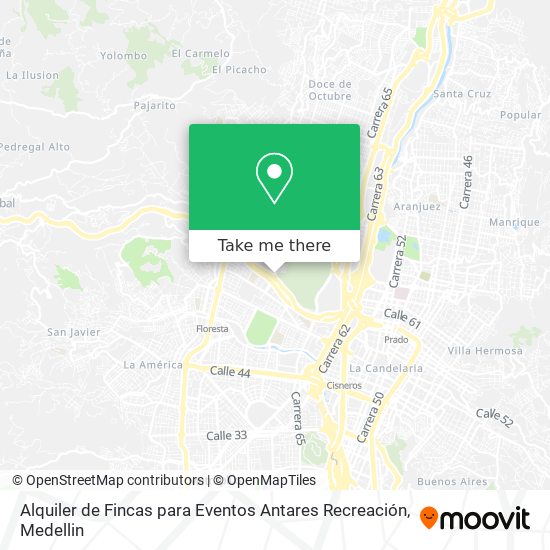 Alquiler de Fincas para Eventos Antares Recreación map