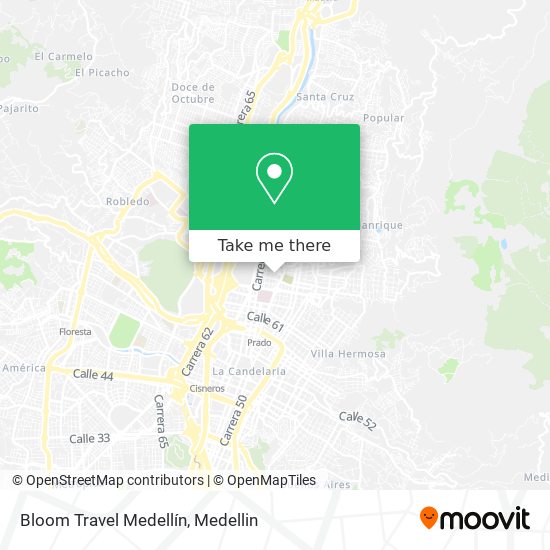 Bloom Travel Medellín map