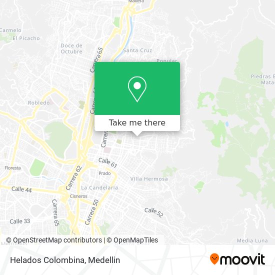 Helados Colombina map