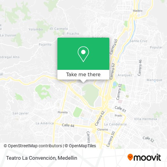 Teatro La Convención map