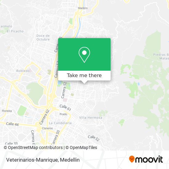 Veterinarios-Manrique map