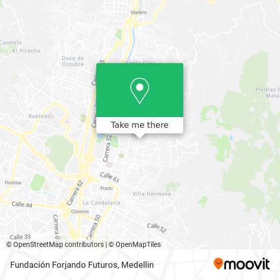 Fundación Forjando Futuros map