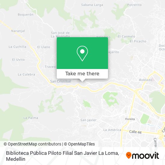 Biblioteca Pública Piloto Filial San Javier La Loma map