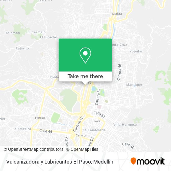 Mapa de Vulcanizadora y Lubricantes El Paso