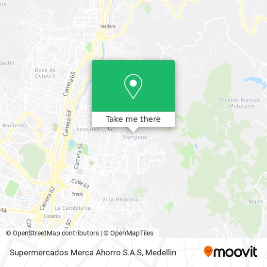 Mapa de Supermercados Merca Ahorro S.A.S