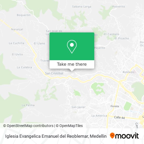 Mapa de Iglesia Evangelica Emanuel del Reoblemar