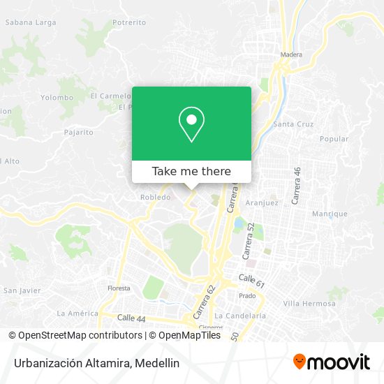 Urbanización Altamira map
