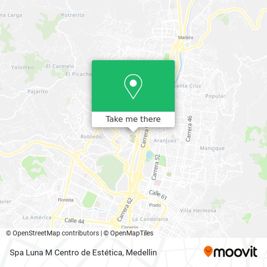 Mapa de Spa Luna M Centro de Estética