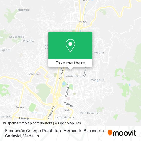 Fundación Colegio Presbitero Hernando Barrientos Cadavid map