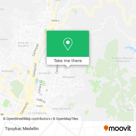 Mapa de Tipsybar