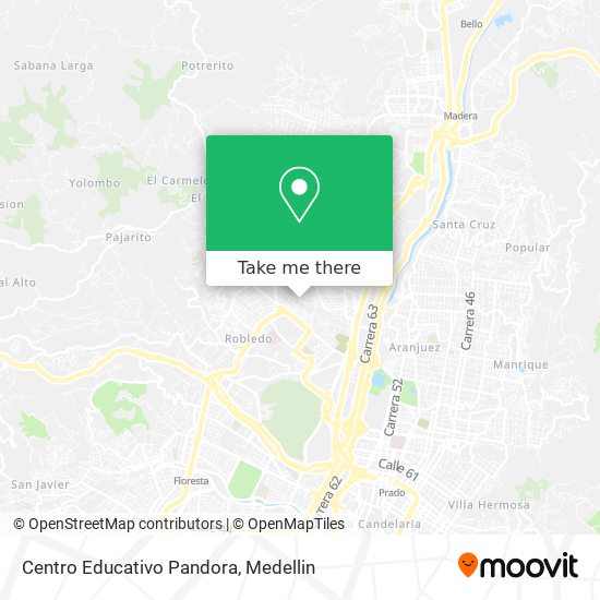 Centro Educativo Pandora map