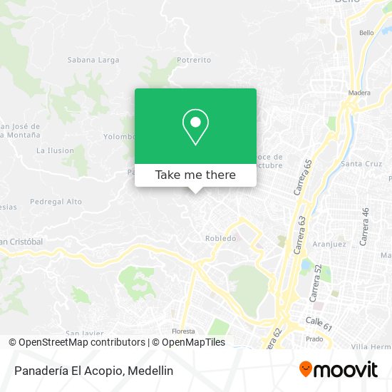 Panadería El Acopio map