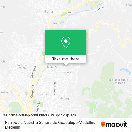 Parroquia Nuestra Señora de Guadalupe-Medellin map