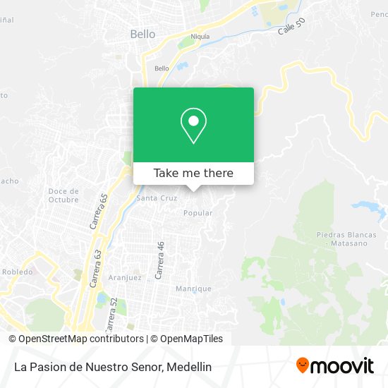 Mapa de La Pasion de Nuestro Senor
