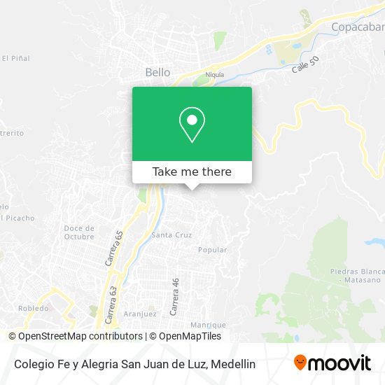 Colegio Fe y Alegria San Juan de Luz map