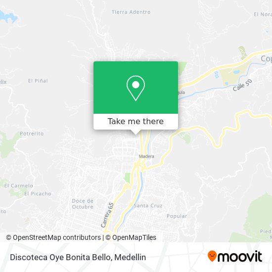 Discoteca Oye Bonita Bello map