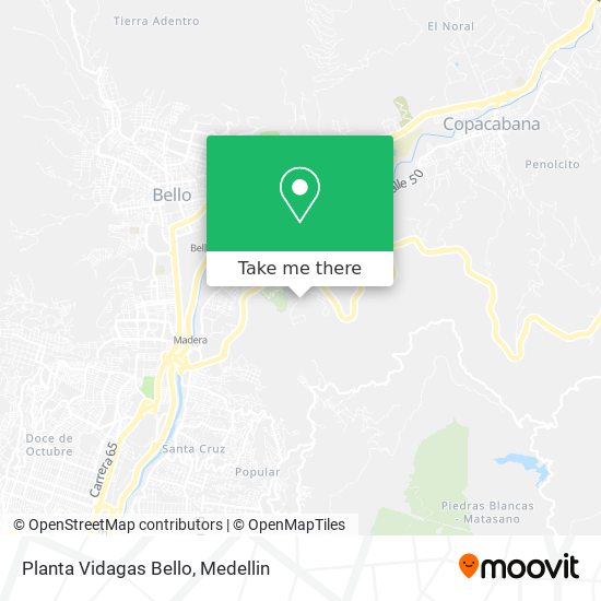 Mapa de Planta Vidagas Bello