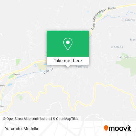 Mapa de Yarumito