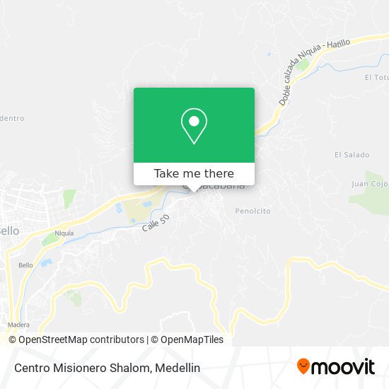 Mapa de Centro Misionero Shalom