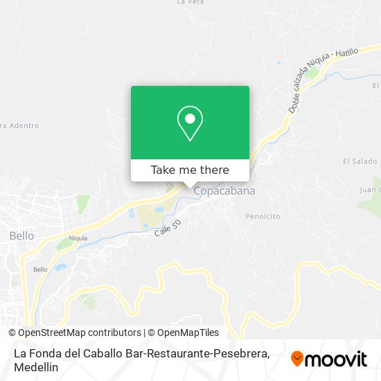 Mapa de La Fonda del Caballo Bar-Restaurante-Pesebrera