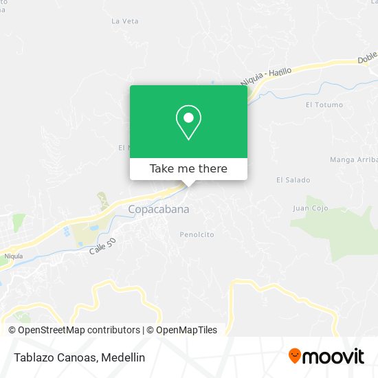 Mapa de Tablazo Canoas