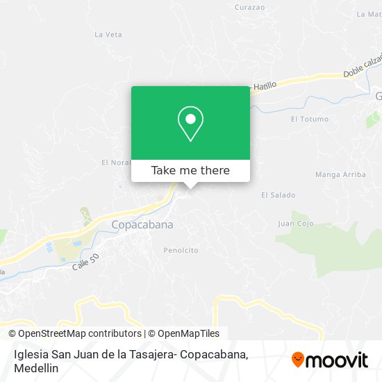 Mapa de Iglesia San Juan de la Tasajera- Copacabana
