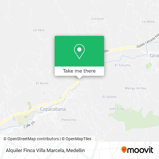 Alquiler Finca Villa Marcela map
