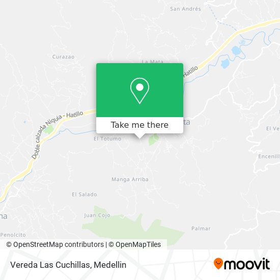 Mapa de Vereda Las Cuchillas