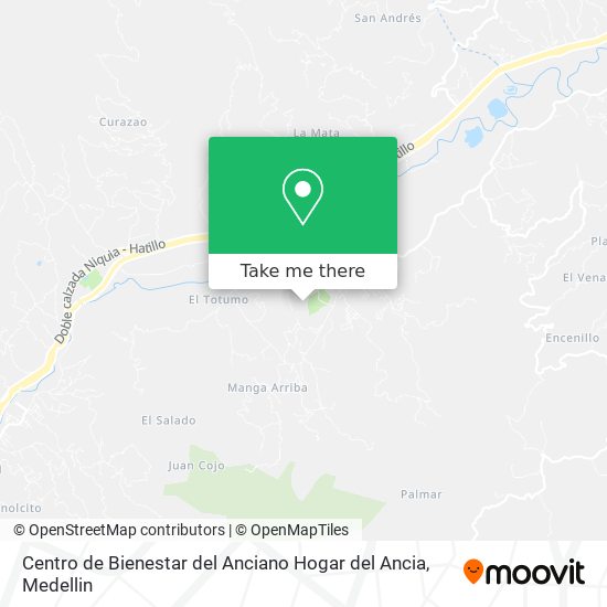Mapa de Centro de Bienestar del Anciano Hogar del Ancia