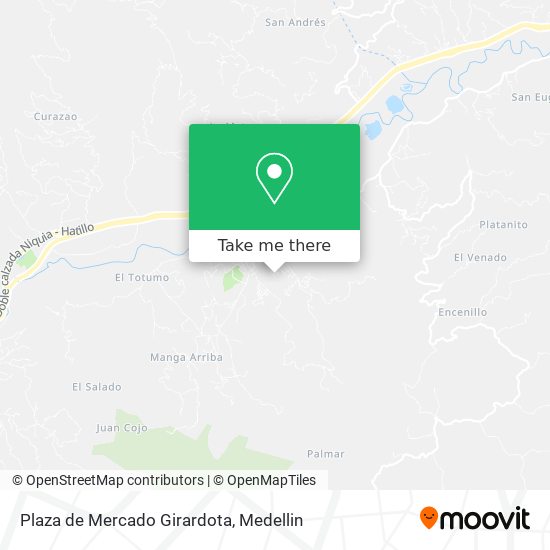 Mapa de Plaza de Mercado Girardota