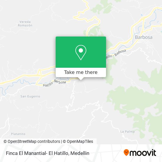 Finca El Manantial- El Hatillo map