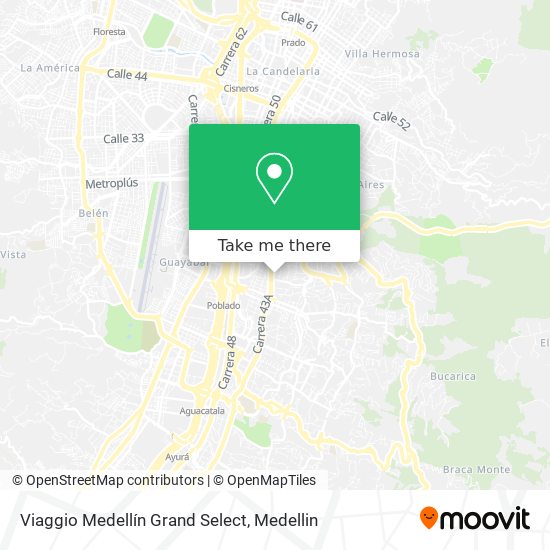 Viaggio Medellín Grand Select map