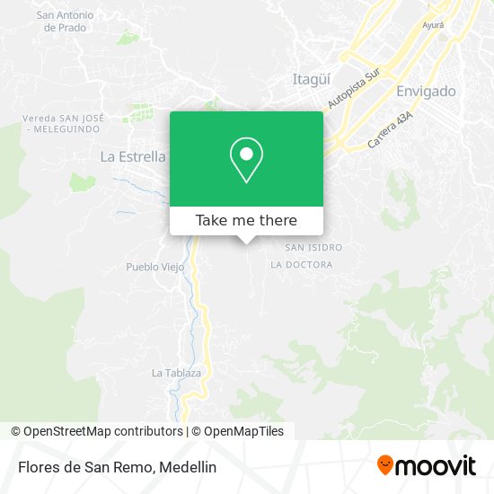 Mapa de Flores de San Remo