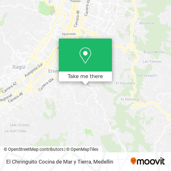 Mapa de El Chiringuito Cocina de Mar y Tierra