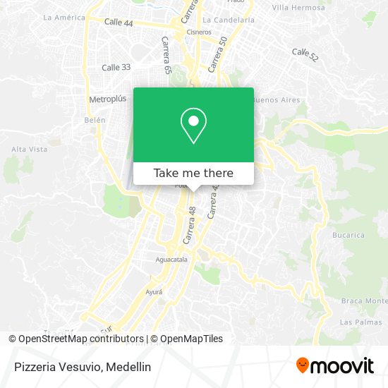Mapa de Pizzeria Vesuvio