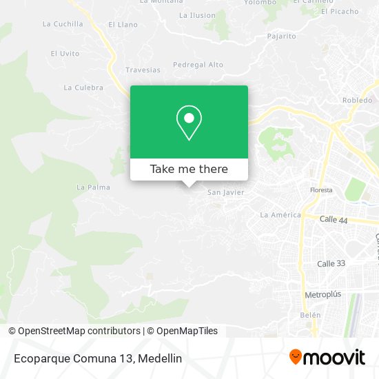 Mapa de Ecoparque Comuna 13