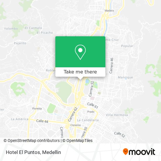 Mapa de Hotel El Puntos