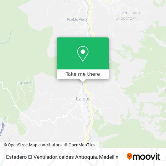 Estadero El Ventilador, caldas Antioquia map