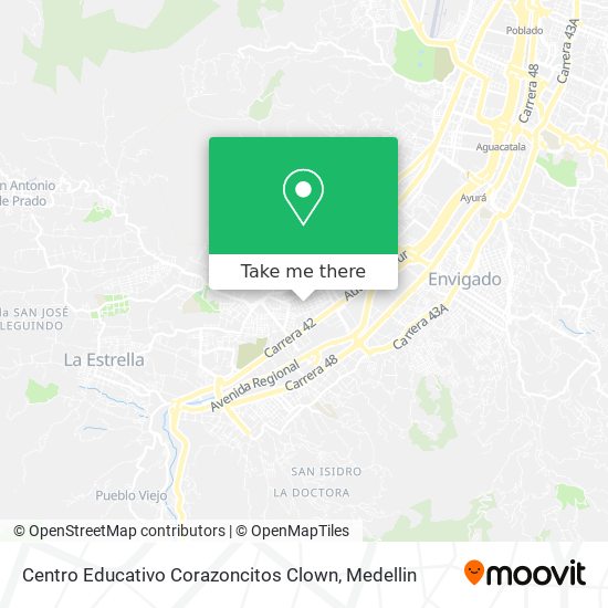 Mapa de Centro Educativo Corazoncitos Clown