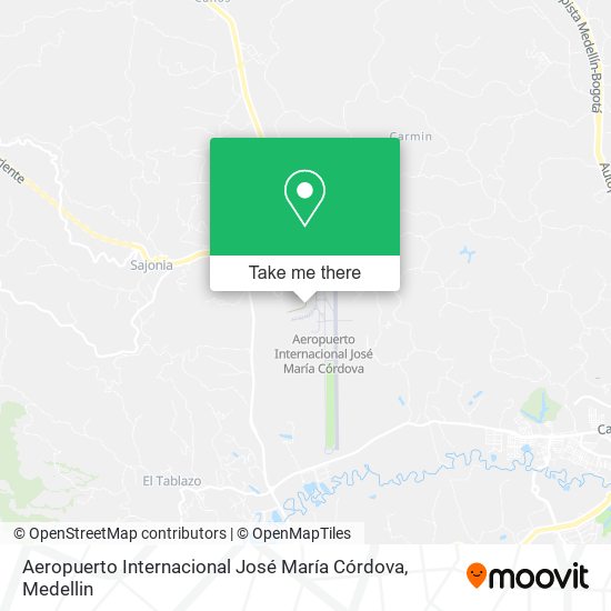 Mapa de Aeropuerto Internacional José María Córdova